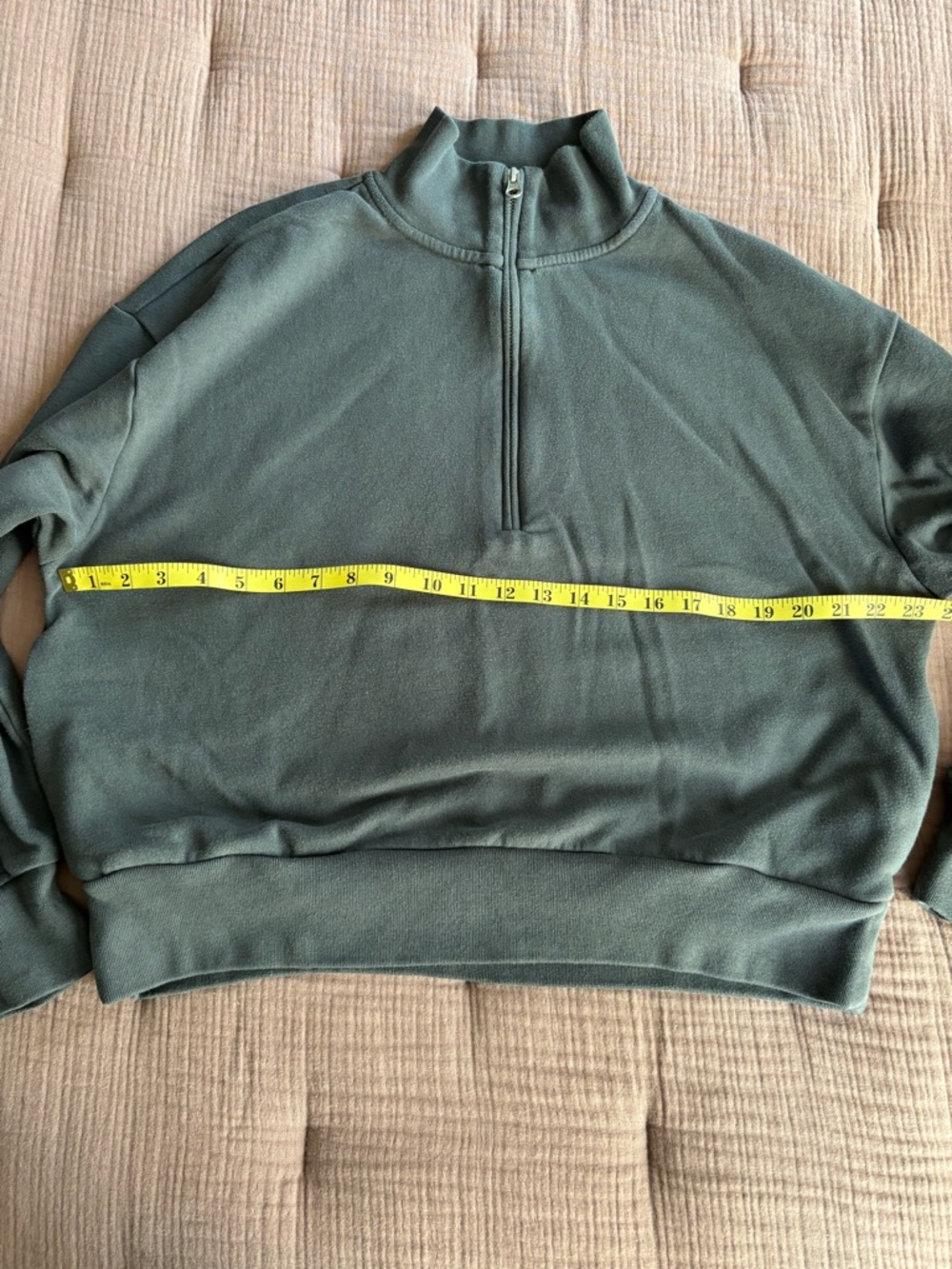 GAP Half Zip Mockneck Sweatshirt with Pockets - Picture 2 of 6